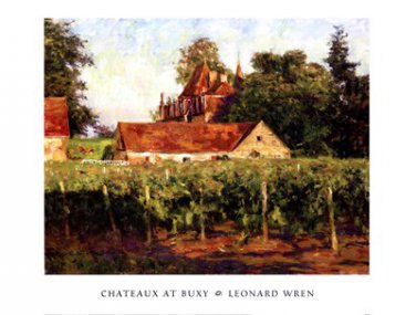 Chateux at Buxy by Leonard Wren 36x27 Art Print Poster 17406
