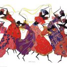 Lead Dancer In Purple Gown by Augusta Asberry 36x24 Art Print Poster 522214