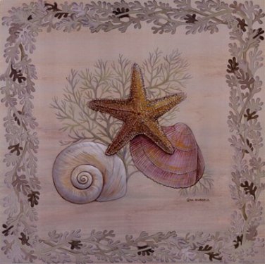 Pastel Shell III by Wendy Russell 12x12 Art Print Poster 424637