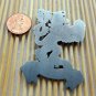VINTAGE metal enamel car Lion Logo Badge Emblem styrumer lowen 1953