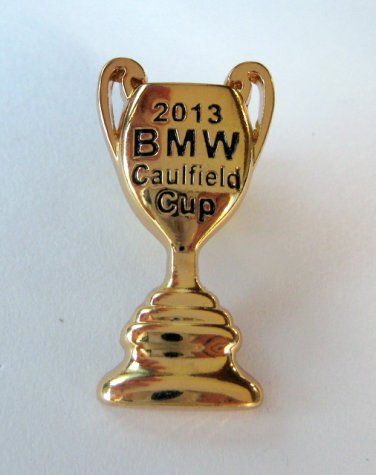 bmw caulfield cup auto sponsor pin badge horse racing Melbourne Racing Club