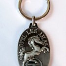 Opel Les Z Keychain Horse France Automaker Metal 2.5 Inch