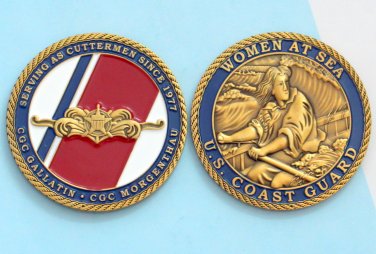 Challenge Coin CGC GALLATIN U.S. COAST GUARD WOMEN AT SEA