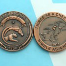 Challenge Coin Pakistan 124 Brigade Bronze Horse Cheetah 2 1/2 Inch Army Challenge Coin Pakistan 124 Brigade Bronze Horse Cheetah 2 1/2 Inch Army