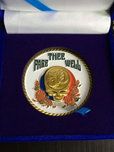 Grateful Dead Coin Fare Thee Well 50th Ann. Shows 2 Inch Native Indian