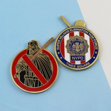 Challenge Coin New York Police NYPD darth vader