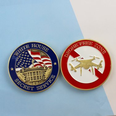 Challenge Coin Usss Secret Service White House Drone Free Zone Police