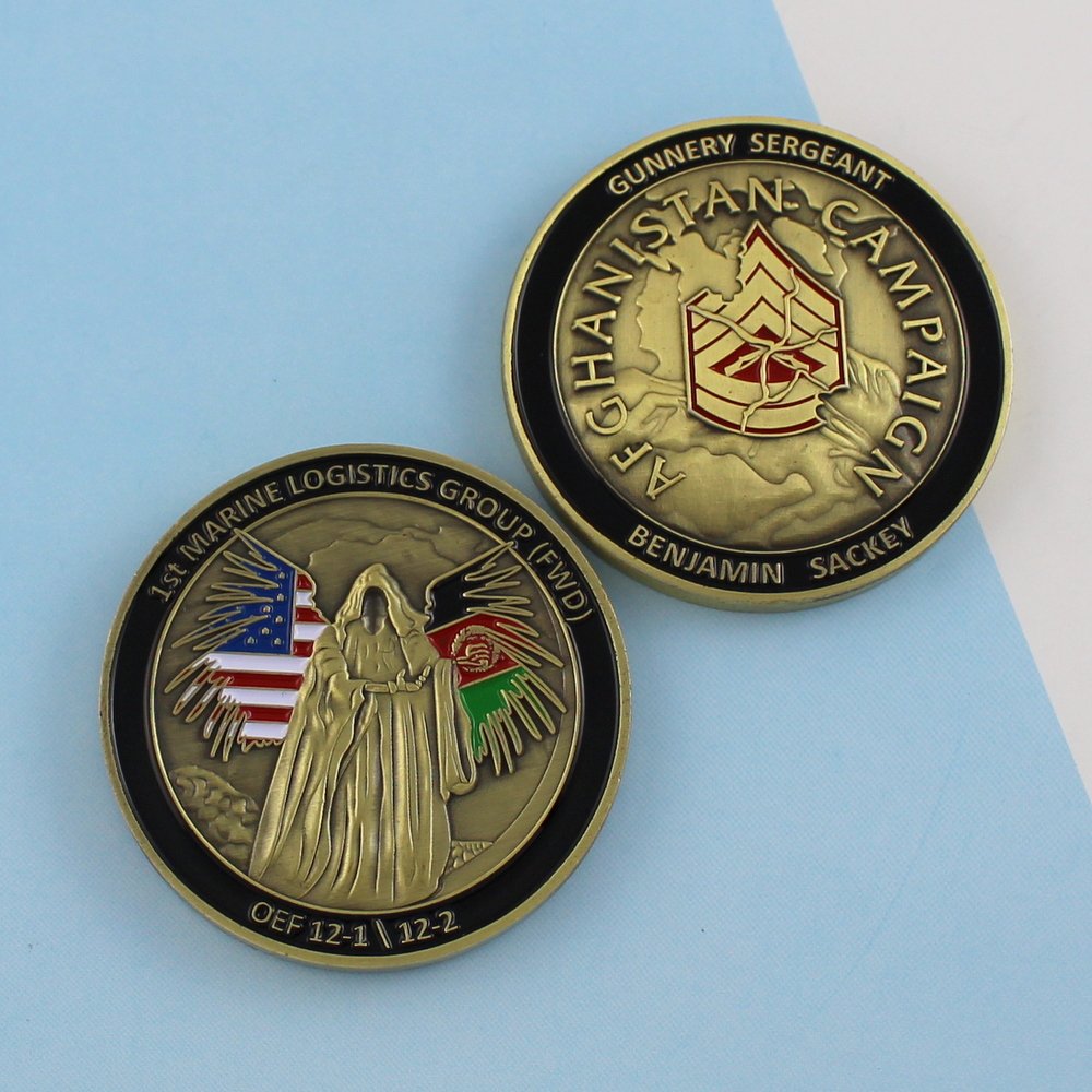 Challenge Coin 1st Marine Logistics Group Afgahanistan