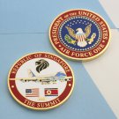 Challenge Coin Donald Trump Air Force One 1 The Summit Singapore DPRK Challenge Coin Donald Trump Air Force One 1 The Summit Singapore DPRK