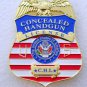 Concealed Carry Handgun License Metal Badge Money Clip