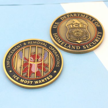 Challenge Coin Ice Donald Trump Immigration & Customs Enforcement Illegal Alien