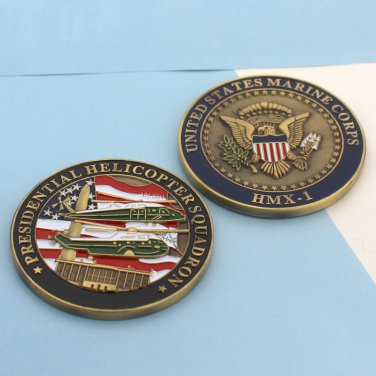USA Challenge Coin Presidential Marine Helicopter Squadron One (HMX-1)