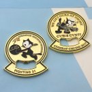 Challenge Coin Strike Fighter Squadron Felix The Cat Cartoon Navy Bomb To Isis