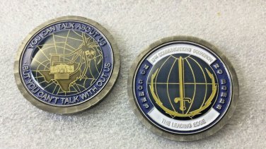 Challenge Coin 37th Communications Squadron No Comms No Bombs Texas Alamo
