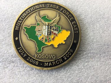 Kosovo Challenge Coin Task Force 2008 2009 135th Sig The Command