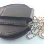 Open Carry Permit Handgun License Metal Badge Silver 2 1/4 Inch & Holder