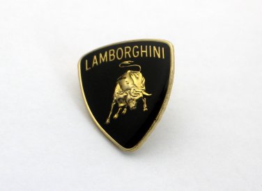 Metal Car Emblem Pin BOND Lamborghini 1 Inch Tall