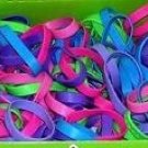    (60) New Rubber Bracelets Assorted Colors