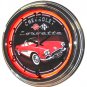 17" Neon Clock - Chevrolet Corvette