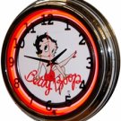 17" Neon Wall Clock- Betty Boop