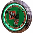 17" Neon Wall Clock- 7 Up