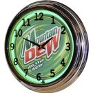 17" Neon Clock-Mountain Dew