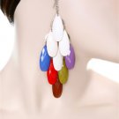 Multi Color Teardrop Earrings