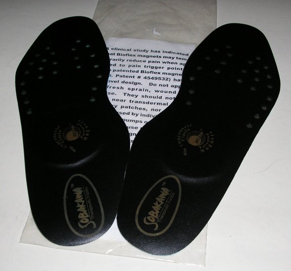SOBAKAWA Magnetic Shoe Insoles AS SEEN ON TV BRAND NEW!