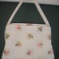LUMARED White and Floral Petit-Bead Vintage Purse - SO SUMMERY AND ROMANTIC!