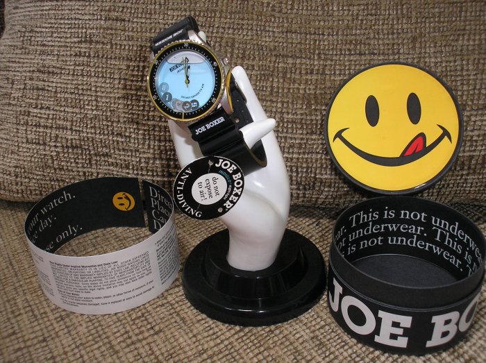 JOE BOXER "ANTI DIVING" WATCH with Floating Numbers! MEN's Timex