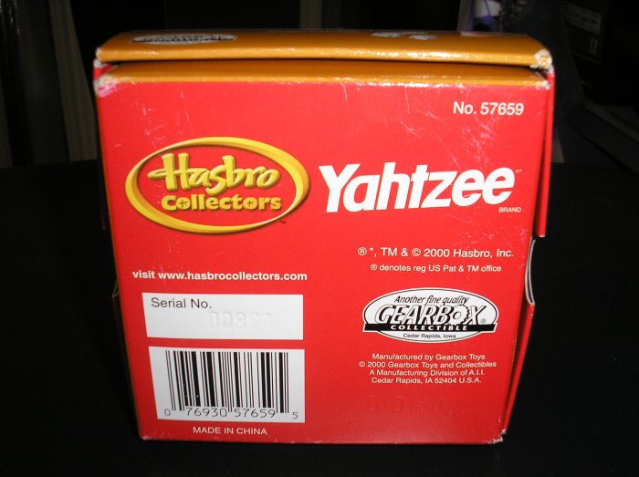 YAHTZEE LIMITED EDITION 1931 STEARMAN DIECAST BIPLANE AIRPLANE BRAND NEW IN BOX!