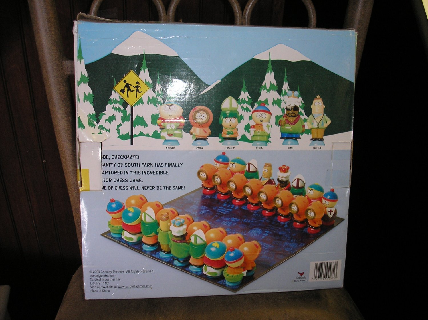 SOUTH PARK COLLECTOR CHESS SET by CARDINAL INDUSTRIES in ORIGINAL BOX!