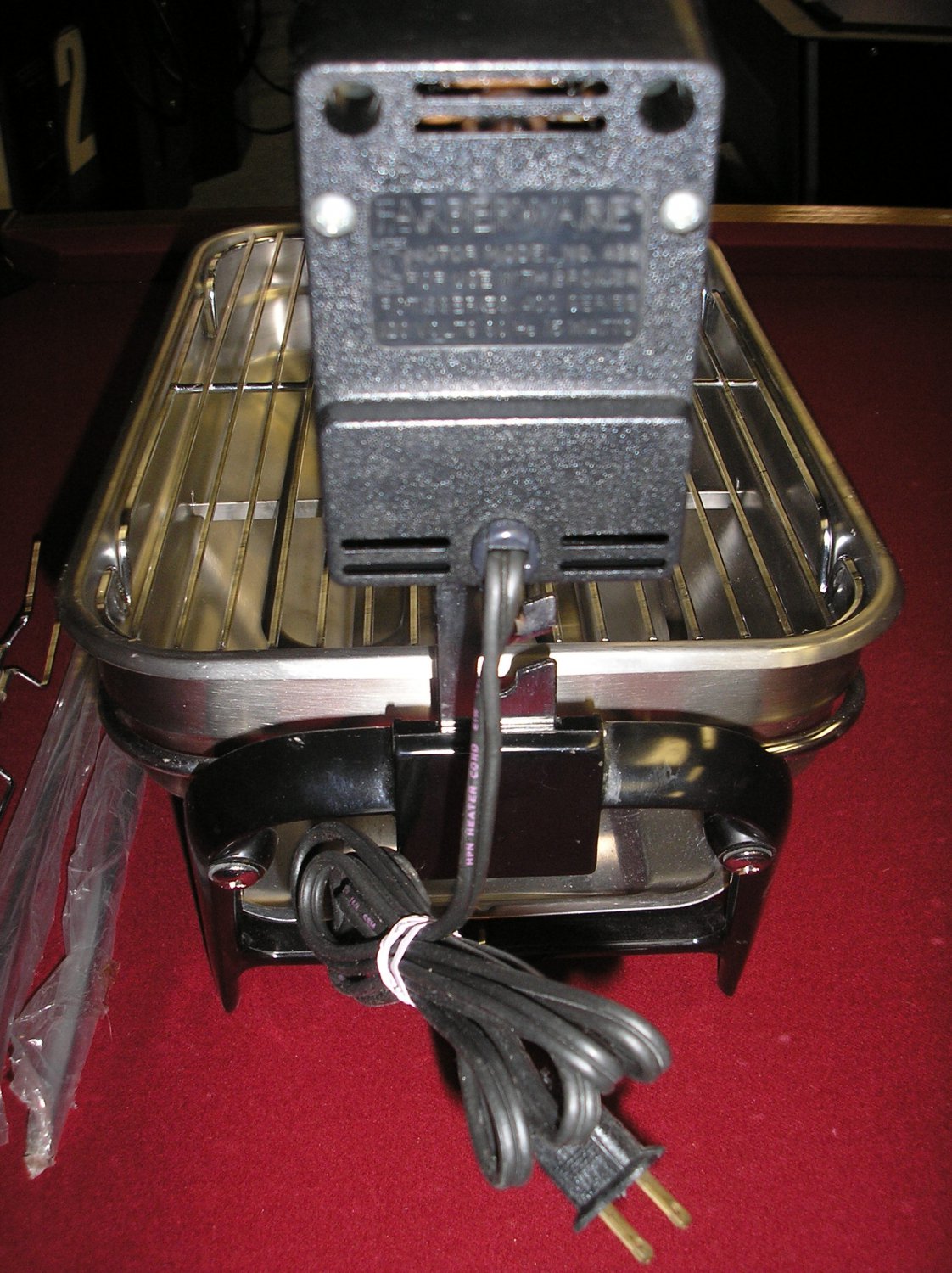 FARBERWARE OPEN HEARTH ELECTRIC BROILER450/455 with ROTISSERIE
