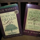 THE PURPOSE DRIVEN LIFE HARDCOVER BOOK & JOURNAL - 2 PIECE SET by RICK WARREN - BRAND NEW!