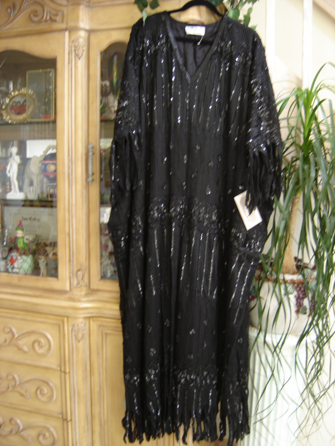 sequin caftan dress