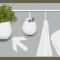 IKEA ASKER KITCHEN WALL STORAGE SYSTEM CONTAINER/PLANTER - WHITE - LOT OF 3 - NEW!