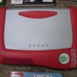 LeapFrog LeapPad PLUS WRITING & MICROPHONE (Rd/Sil) Learning System #30065 w/ 6 Books/Cartridges!