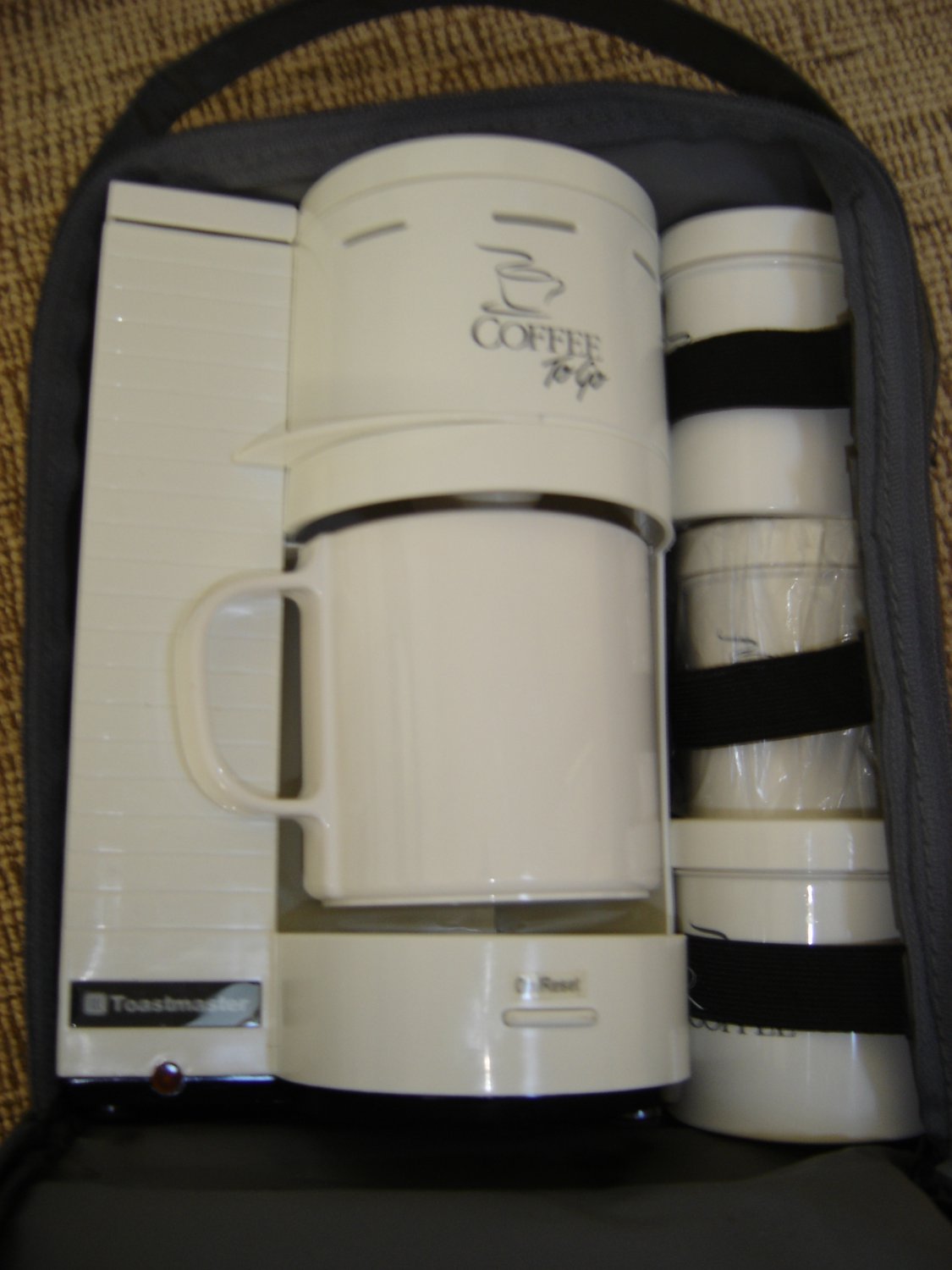 TOASTMASTER "COFFEE TOGO" ELECTRIC ONE CUP TRAVEL COFFEEMAKER!