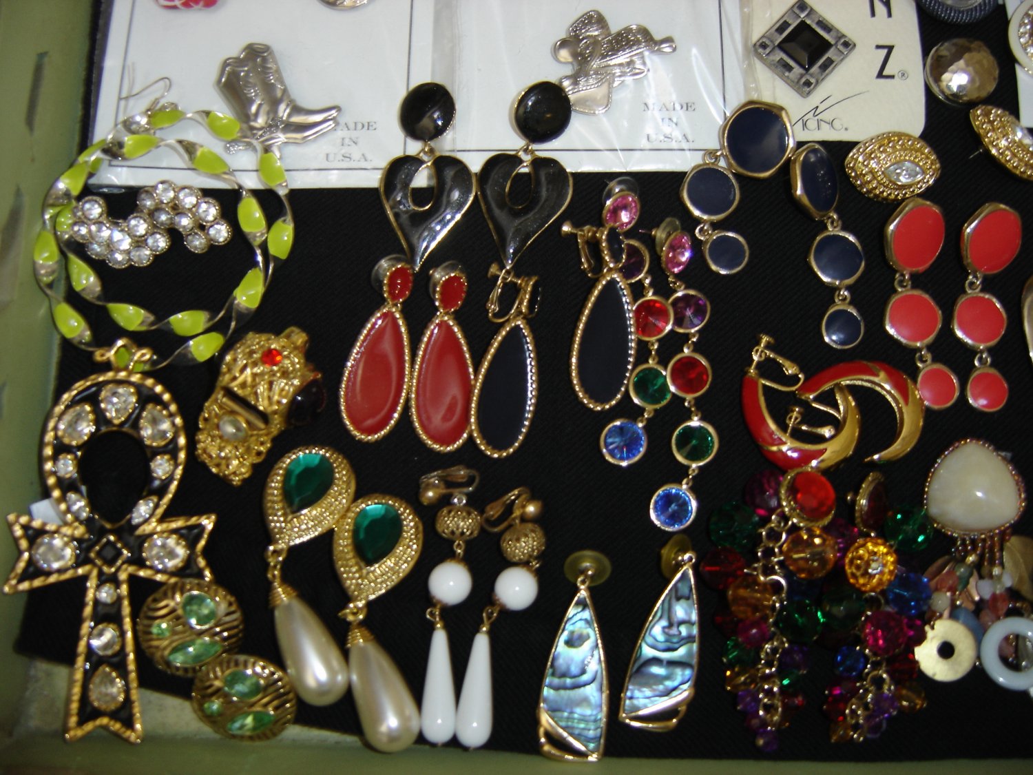 JEWELRY LOT 6 of COSTUME JEWELRY 100+ PCS GREAT FOR NEW