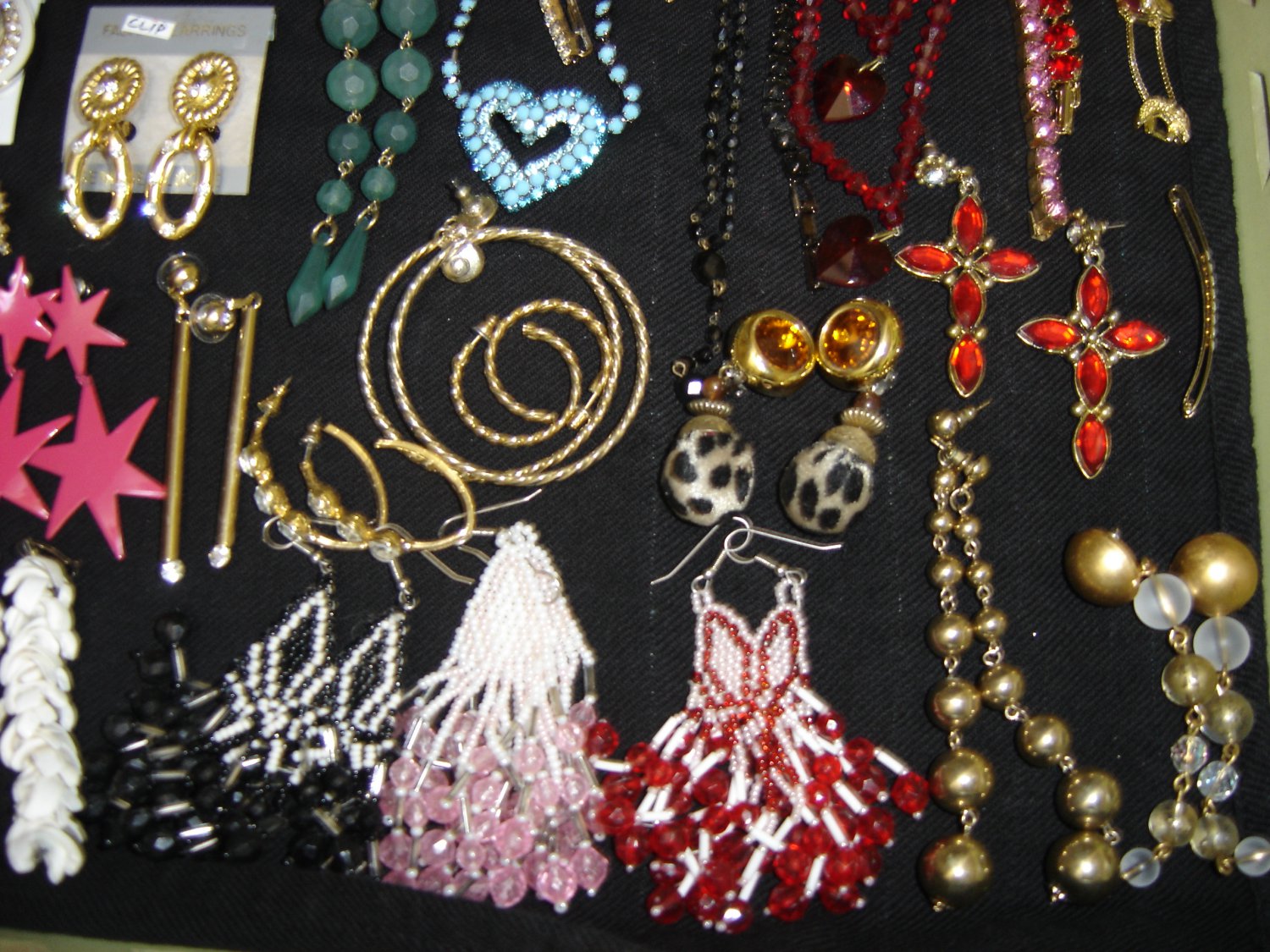 JEWELRY LOT 6 of COSTUME JEWELRY 100+ PCS GREAT FOR NEW