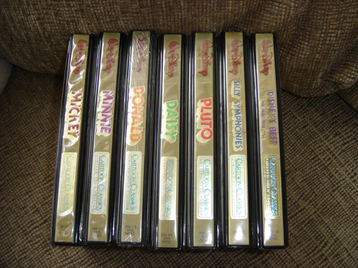 Walt Disney Cartoon Classics Limited Gold Edition I Complete Set Of Vhs Tapes Still In Plastic