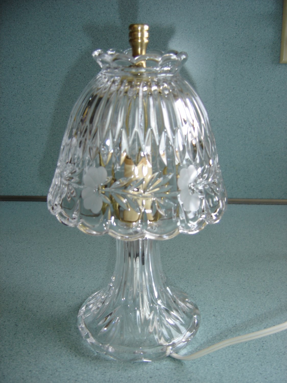 PRINCESS HOUSE "HERITAGE" CRYSTAL ROMANCE "BOUDIOR" LAMP 24 LEAD CRYSTAL MADE in WEST GERMANY!