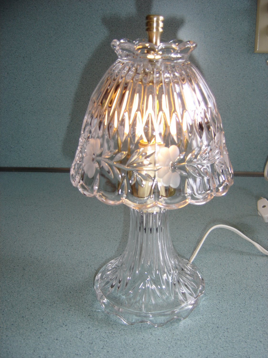 PRINCESS HOUSE "HERITAGE" CRYSTAL ROMANCE "BOUDIOR" LAMP 24 LEAD