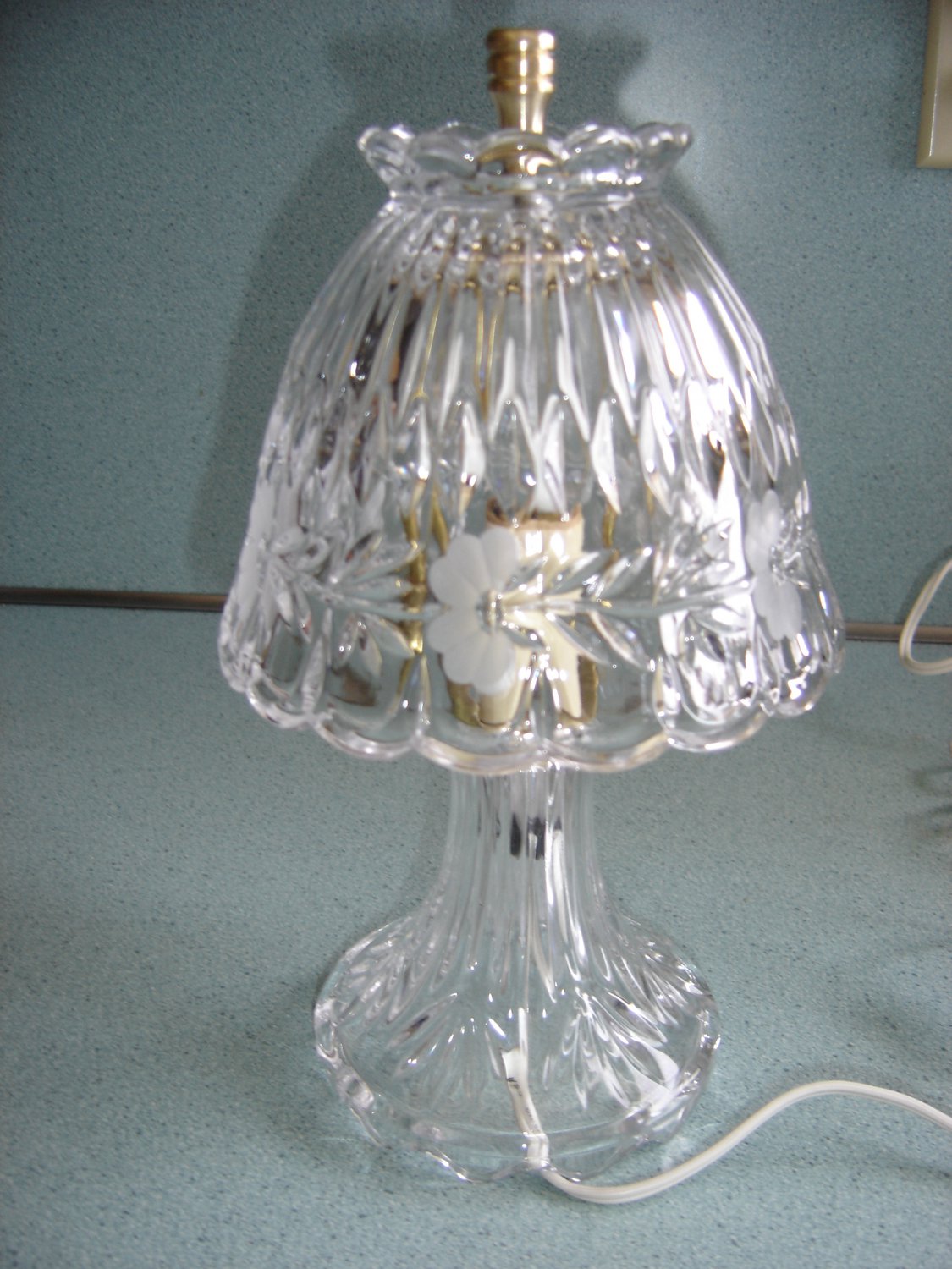 PRINCESS HOUSE "HERITAGE" CRYSTAL ROMANCE "BOUDIOR" LAMP 24 LEAD CRYSTAL MADE in WEST GERMANY!