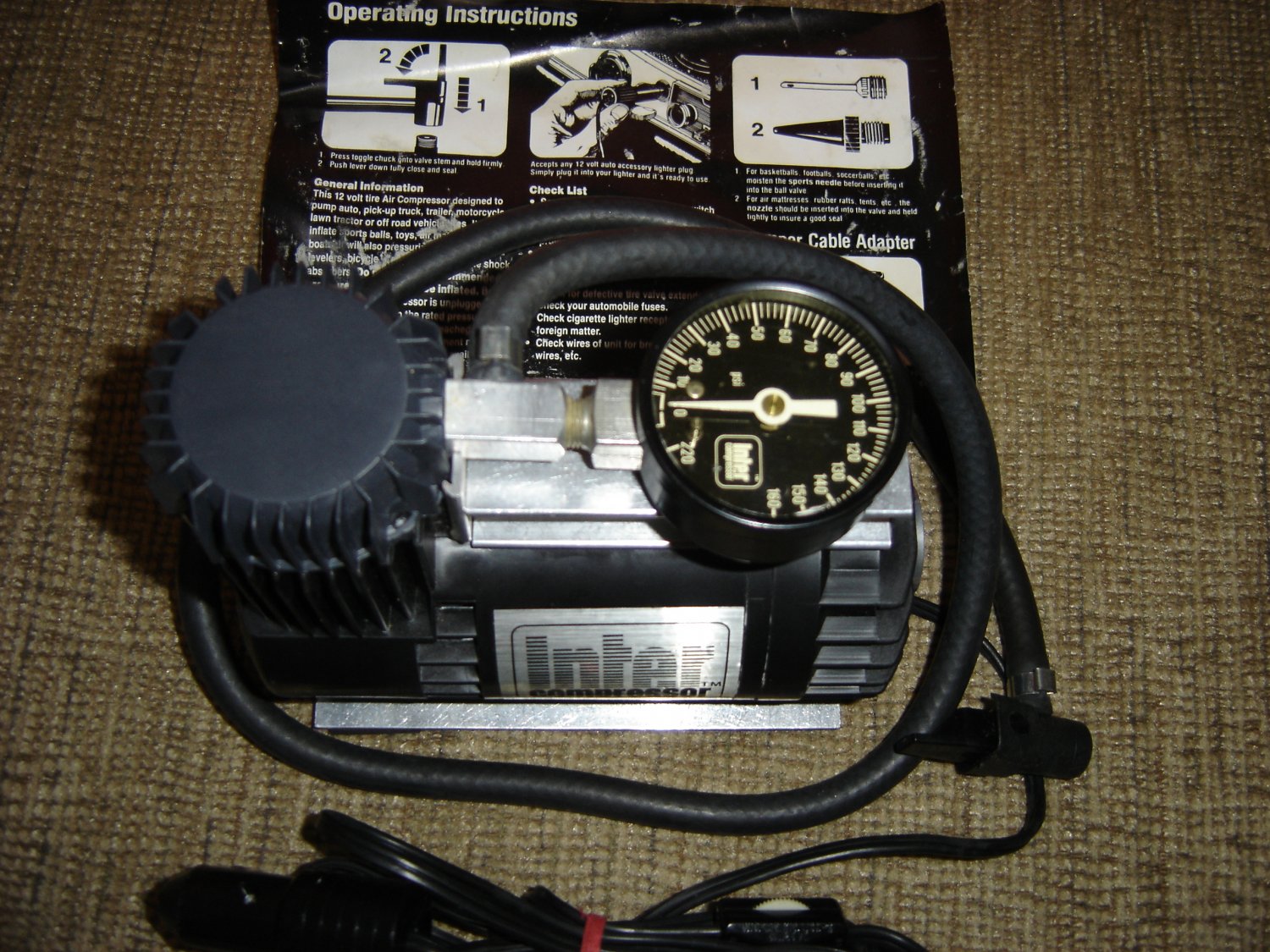 200 HIFLO SERIES 12 VOLT PORTABLE TIRE AIR COMPRESSOR!