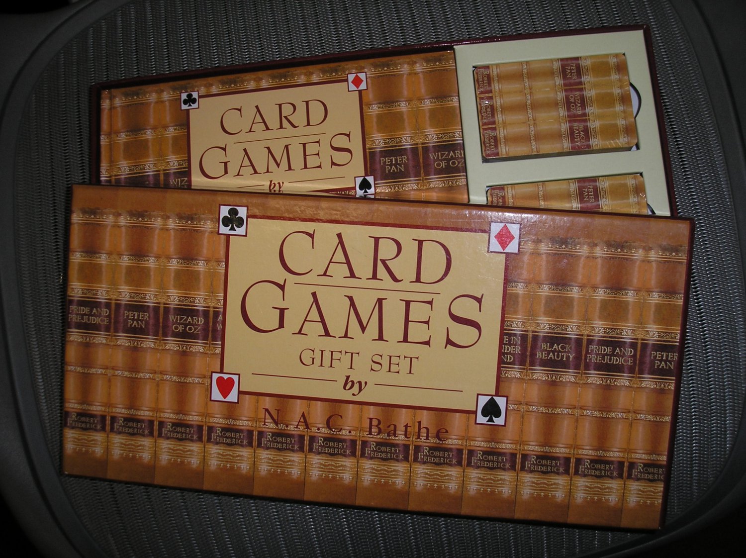 CARD GAMES GIFT SET by N.A.C. Bathe - GUIDEBOOK INCLUDES VARIETY of OVER 35 CARD GAMES!