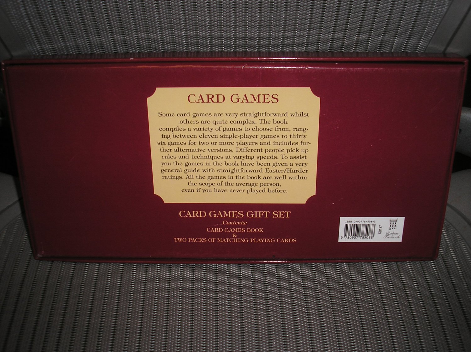 CARD GAMES GIFT SET by N.A.C. Bathe GUIDEBOOK INCLUDES VARIETY of
