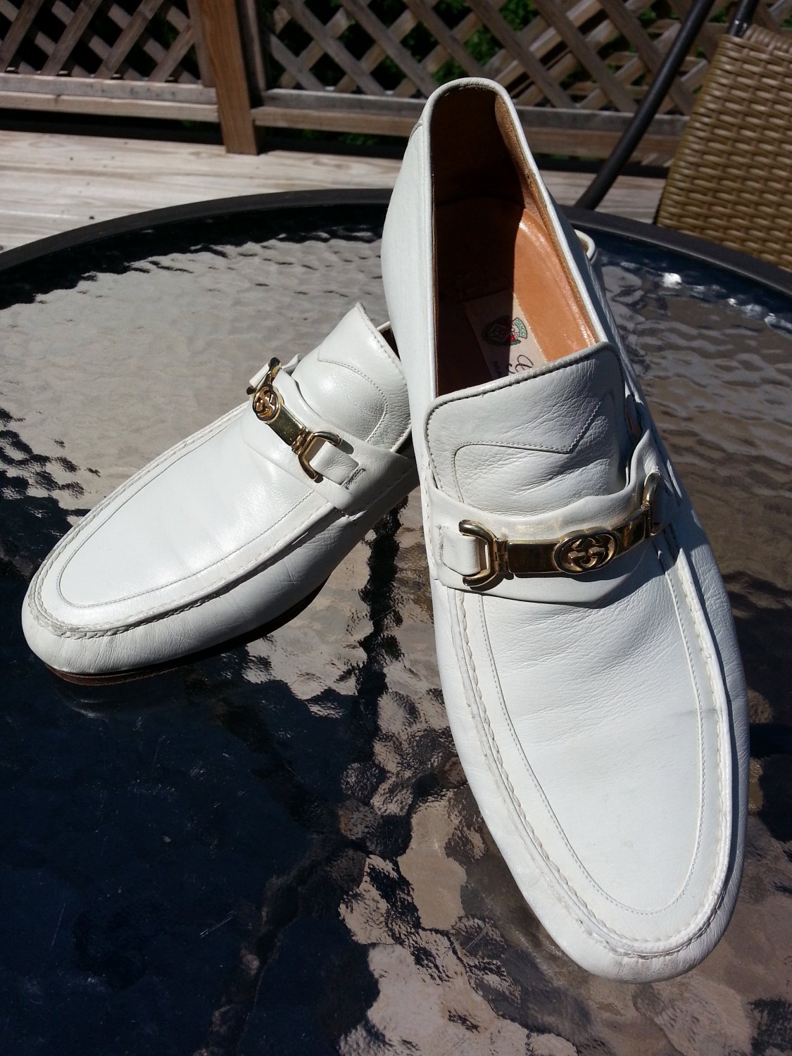 vintage gucci loafers mens