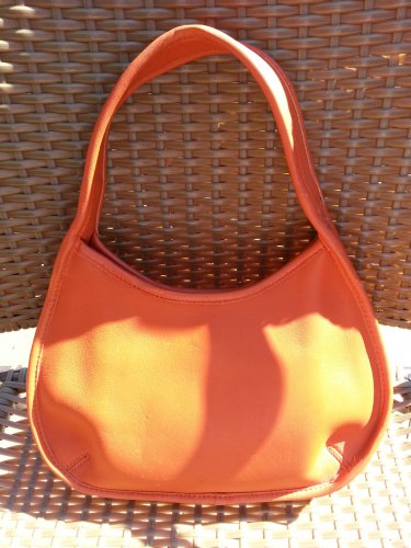 COACH Shoulder Bag 19703 Old coach vintage Grain leather Orange Women –