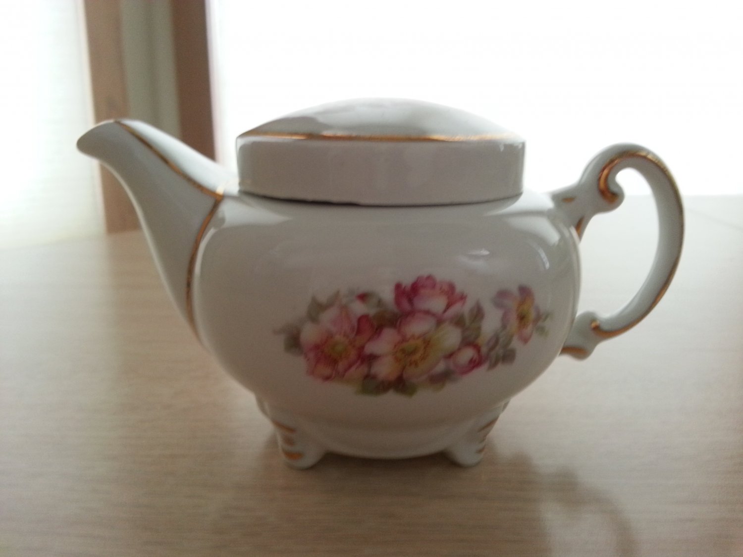 Gerold Porzellan Wild Roses #5836 Individual Teapot & Lid - Made in ...